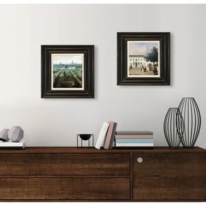 QUEENCE - Felder - Grün - 40x40x2 cm - Leinwandbild QUEENCE - Felder - Grün - 40x40x2 cm - Leinwandbild