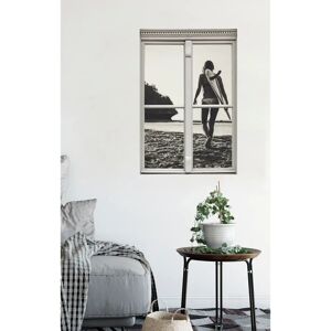 QUEENCE Surferin Schwarz 40x60 cm Natur Wandtattoo QUEENCE Surferin Schwarz 40x60 cm Natur Wandtattoo