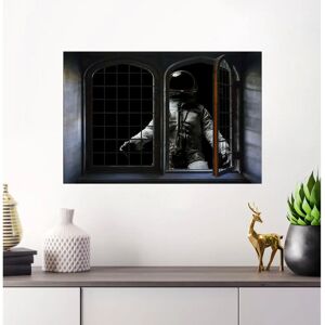 QUEENCE - Astronaut - Schwarz - 60x40 cm - Wall sticker QUEENCE - Astronaut - Schwarz - 60x40 cm - Wall sticker