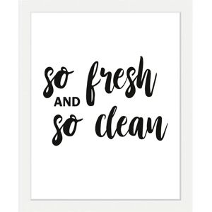 QUEENCE - fresh & clean - Schwarz - 40x50 cm - Framed Print QUEENCE - fresh & clean - Schwarz - 40x50 cm - Framed Print