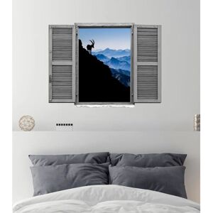 QUEENCE - Steinbock - blau - 80x60 cm - Wandsticker QUEENCE - Steinbock - blau - 80x60 cm - Wandsticker