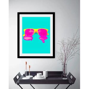 QUEENCE - Brille - 30x40x3 cm - bunt - Framed wall art QUEENCE - Brille - 30x40x3 cm - bunt - Framed wall art