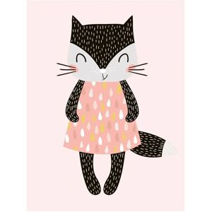 LÜTTENHÜTT - Katze - Rosa - 30x40x2 cm - Canvas print LÜTTENHÜTT - Katze - Rosa - 30x40x2 cm - Canvas print