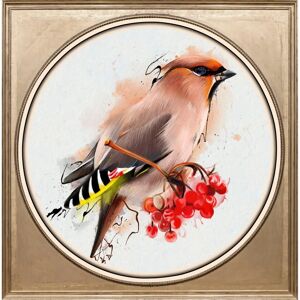QUEENCE Vogel Acrylbild - Bunt - 40cm x 40cm - Wanddekoration QUEENCE Vogel Acrylbild - Bunt - 40cm x 40cm - Wanddekoration