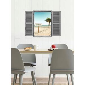 QUEENCE - Palmenstrand - 80x60 cm - Natur - Wandtattoo QUEENCE - Palmenstrand - 80x60 cm - Natur - Wandtattoo