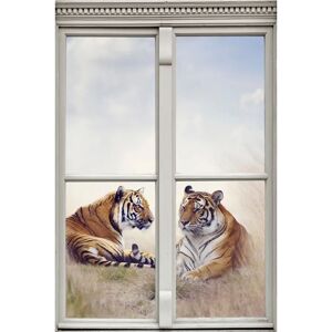 QUEENCE - Tiger - 40 cm x 60 cm - bunt - Wandtattoo QUEENCE - Tiger - 40 cm x 60 cm - bunt - Wandtattoo