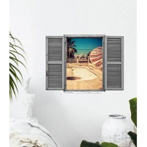 QUEENCE - leerer Pool - braun - Wandtattoo QUEENCE - leerer Pool - braun - Wandtattoo