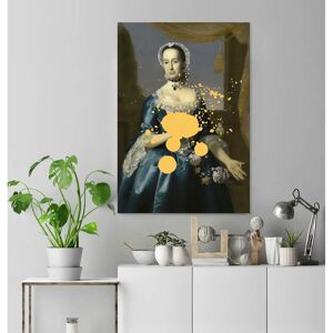 QUEENCE Frau mit Farbklecks Grün - Acrylglasbild QUEENCE Frau mit Farbklecks Grün - Acrylglasbild