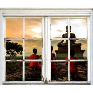 QUEENCE - Buddha Figur - braun - 40x60 cm - Wall sticker QUEENCE - Buddha Figur - braun - 40x60 cm - Wall sticker
