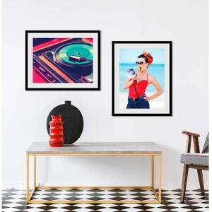 QUEENCE - DJ Bilder - Grün - 40x30 cm - Wandkunst QUEENCE - DJ Bilder - Grün - 40x30 cm - Wandkunst
