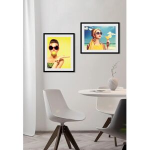 QUEENCE - Urlaubsgefühle - 50x40 cm - Gelb - Wall art QUEENCE - Urlaubsgefühle - 50x40 cm - Gelb - Wall art