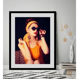 QUEENCE - Sissy Bilder - 40 cm x 50 cm - gelb - Wandbild QUEENCE - Sissy Bilder - 40 cm x 50 cm - gelb - Wandbild