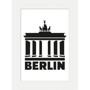 QUEENCE - Berlin Brandenburger Tor - 50x70 cm - Weiß - Druck QUEENCE - Berlin Brandenburger Tor - 50x70 cm - Weiß - Druck
