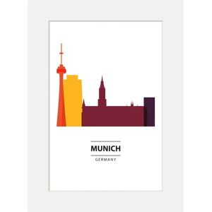 QUEENCE Munich Color Splash - 40x50 cm - bunt - Kunst QUEENCE Munich Color Splash - 40x50 cm - bunt - Kunst