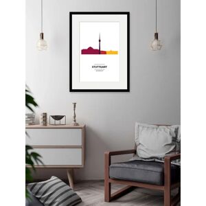 QUEENCE - Stuttgart Color Splash - 30x40cm - Art print QUEENCE - Stuttgart Color Splash - 30x40cm - Art print