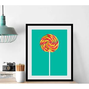 QUEENCE Lollipop - 50 x 70 cm - grün - Hochformat - wall art QUEENCE Lollipop - 50 x 70 cm - grün - Hochformat - wall art