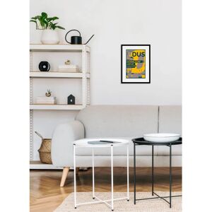 QUEENCE - DUS AIRPORT - 30x40 cm - Gelb - Wandkunst QUEENCE - DUS AIRPORT - 30x40 cm - Gelb - Wandkunst