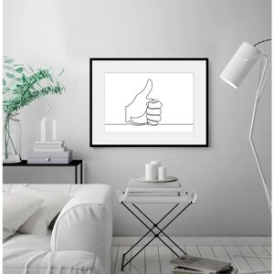 QUEENCE YES WE CAN 70x50 cm weiß Wandbild QUEENCE YES WE CAN 70x50 cm weiß Wandbild
