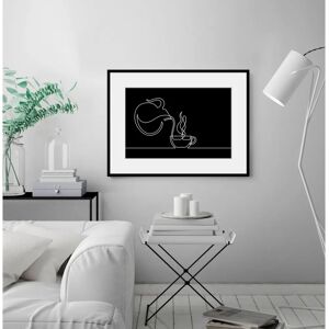 QUEENCE - TEA TIME - 40x30 cm - Schwarz - Wall Print QUEENCE - TEA TIME - 40x30 cm - Schwarz - Wall Print