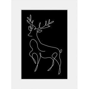 QUEENCE - Walter - Schwarz - 40x50 cm - Wall art print QUEENCE - Walter - Schwarz - 40x50 cm - Wall art print