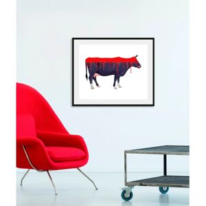 QUEENCE - Bloody Cow - 50x40 cm - Wandbild QUEENCE - Bloody Cow - 50x40 cm - Wandbild
