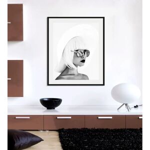 QUEENCE - Jessica - 30x40 cm - Weiß - Wandbilddruck QUEENCE - Jessica - 30x40 cm - Weiß - Wandbilddruck