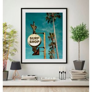 QUEENCE - SURF SHOP - Blau - 50x70 cm - Wandkunst QUEENCE - SURF SHOP - Blau - 50x70 cm - Wandkunst