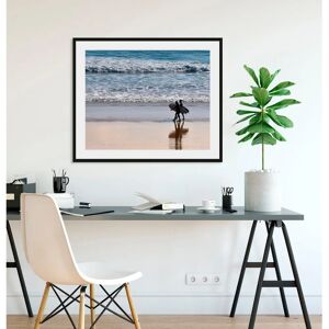 QUEENCE - Sofia - 70x50 cm - Blau - Wandbilddruck QUEENCE - Sofia - 70x50 cm - Blau - Wandbilddruck