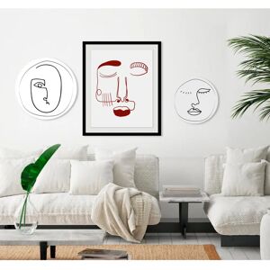 QUEENCE - Sydney - rot - 40x50 cm - Wall art QUEENCE - Sydney - rot - 40x50 cm - Wall art