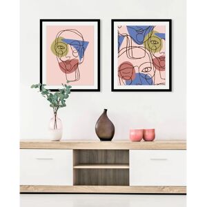 QUEENCE - Pastella - rosa - 30x40 cm - Wandkunst QUEENCE - Pastella - rosa - 30x40 cm - Wandkunst