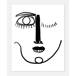 QUEENCE - Elisabeth - 40x50 cm - Schwarz - Gerahmte Wandkunst QUEENCE - Elisabeth - 40x50 cm - Schwarz - Gerahmte Wandkunst