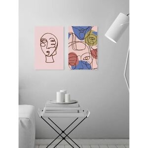 QUEENCE - Tré - rosa - 30x40 cm - Wall art QUEENCE - Tré - rosa - 30x40 cm - Wall art