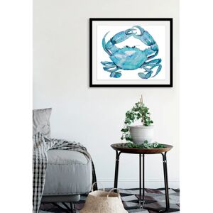 QUEENCE - Palina - 50x40 cm - Querformat - blau - Wandbild QUEENCE - Palina - 50x40 cm - Querformat - blau - Wandbild