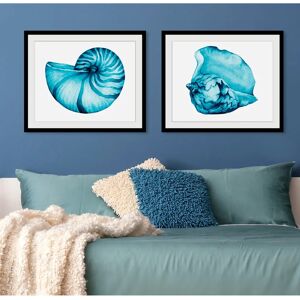 QUEENCE - Jenny - Blau - 70x50 cm - Wandkunst QUEENCE - Jenny - Blau - 70x50 cm - Wandkunst