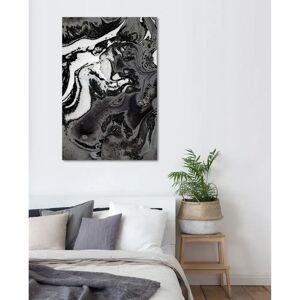 QUEENCE Abstrakte Kunst mit Glitzer - 100x150cm - Moderne Wanddekoration QUEENCE Abstrakte Kunst mit Glitzer - 100x150cm - Moderne Wanddekoration