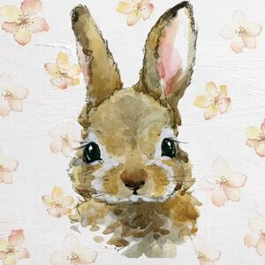 QUEENCE - Addax - 40x40 cm - weiß - Leinwandbild QUEENCE - Addax - 40x40 cm - weiß - Leinwandbild