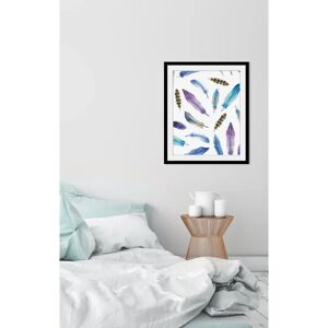 QUEENCE - Tatti - blau - 30x40 cm - Wandbild QUEENCE - Tatti - blau - 30x40 cm - Wandbild