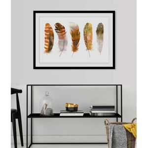 QUEENCE - Bruno - 40x30 cm - Braun, gerahmt - Wandbild QUEENCE - Bruno - 40x30 cm - Braun, gerahmt - Wandbild