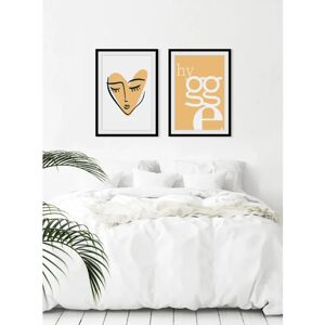 QUEENCE - Finchen - 30x40 cm - Gelb - Gerahmtes Wandbild QUEENCE - Finchen - 30x40 cm - Gelb - Gerahmtes Wandbild