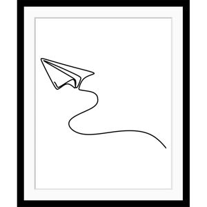 QUEENCE - Paper Airplane - 40 cm x 50 cm - Portrait - Wandkunst QUEENCE - Paper Airplane - 40 cm x 50 cm - Portrait - Wandkunst