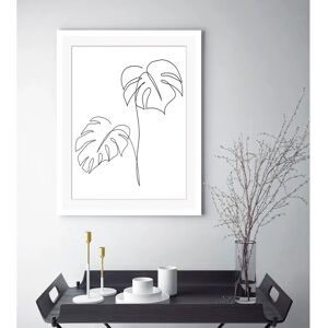 QUEENCE - Fabrice - Weiß - 40 cm x 50 cm - Wandkunstdruck QUEENCE - Fabrice - Weiß - 40 cm x 50 cm - Wandkunstdruck