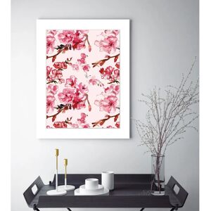 QUEENCE Ellie Pink Blumen Wandbild - Wandbild QUEENCE Ellie Pink Blumen Wandbild - Wandbild