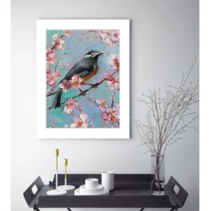 QUEENCE Mona Wandbild - Vögel Hochformat - Indoor QUEENCE Mona Wandbild - Vögel Hochformat - Indoor