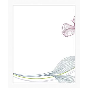 QUEENCE Alma Wandbild - Gerahmt Rosa Blau Weiß 70x50cm QUEENCE Alma Wandbild - Gerahmt Rosa Blau Weiß 70x50cm