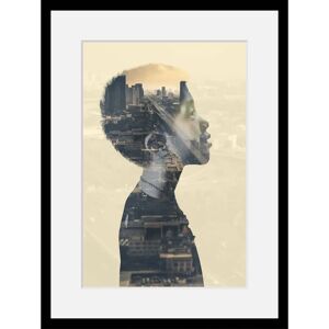 QUEENCE - Jong - 40x50 cm - grau-gelb - Wall art print QUEENCE - Jong - 40x50 cm - grau-gelb - Wall art print