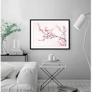 QUEENCE - Heike - Rosa - 50x40 cm - Gerahmte Wandkunst QUEENCE - Heike - Rosa - 50x40 cm - Gerahmte Wandkunst