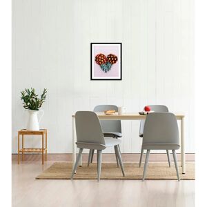 QUEENCE Ole Gerahmtes Wandbild - 50x70cm, Braun (Schwarz) - Hochwertiger Kieferrahmen - Innen QUEENCE Ole Gerahmtes Wandbild - 50x70cm, Braun (Schwarz) - Hochwertiger Kieferrahmen - Innen