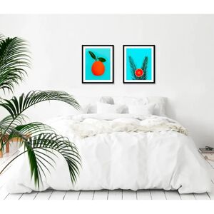 QUEENCE - Sean - 50x70 - Orange - Wall art print QUEENCE - Sean - 50x70 - Orange - Wall art print