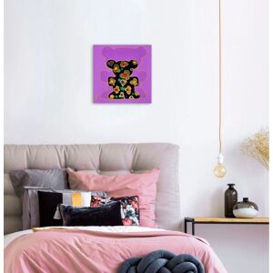 QUEENCE - Bears V - 30x30 cm - Rosa - Canvas Print QUEENCE - Bears V - 30x30 cm - Rosa - Canvas Print