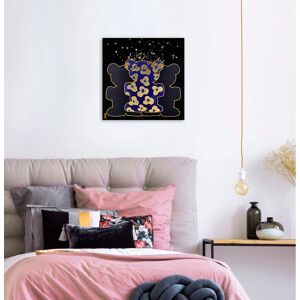 QUEENCE - Bears X - blau - 60x60 - Canvas print QUEENCE - Bears X - blau - 60x60 - Canvas print